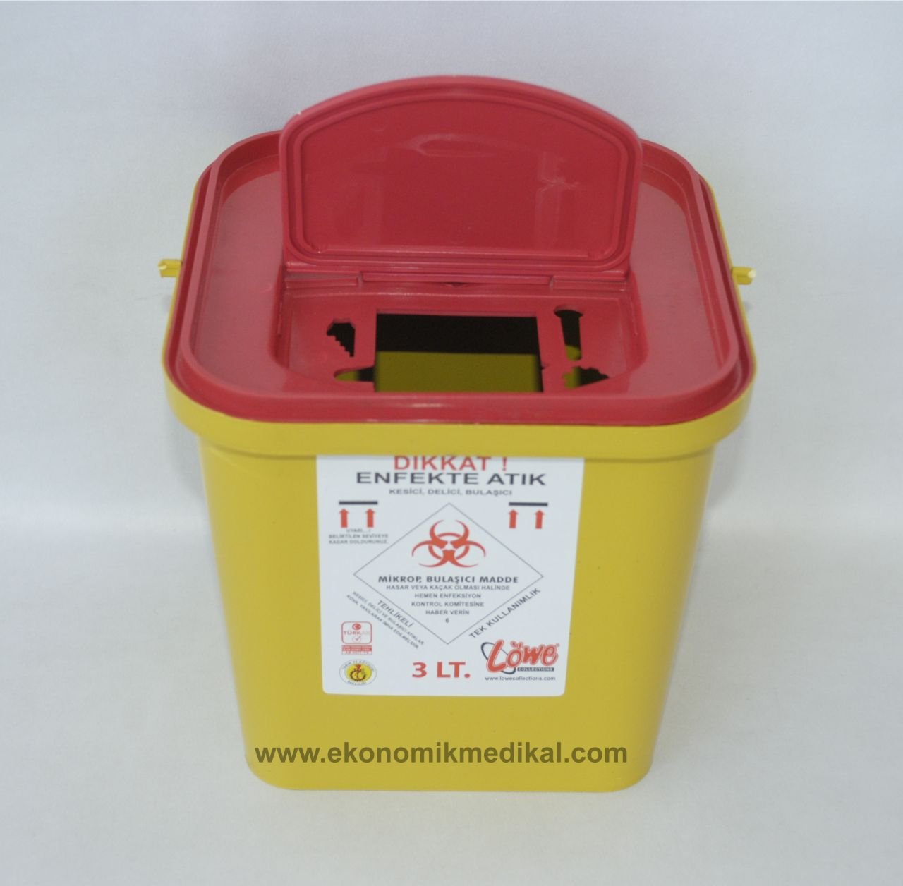 Tıbbi Atık Kovası 3 Lt