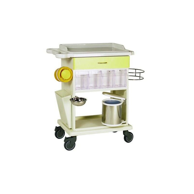 Acil İlaç Arabası (Çekmeceli, Çöp Kovalı)