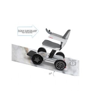 Poylin P210 Robotics Ultra Hafif Katlanabilir Akülü Tekerlekli Sandalye