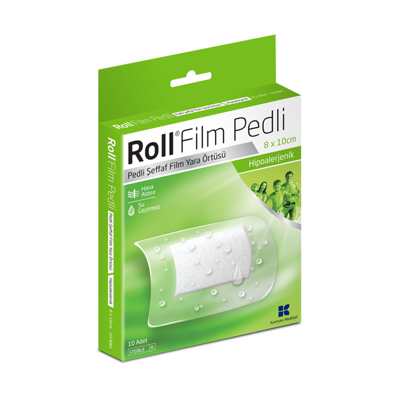 Roll Film Pedli Şeffaf Yara Örtüsü ( 8x10 cm ) (10'lu Kutu)