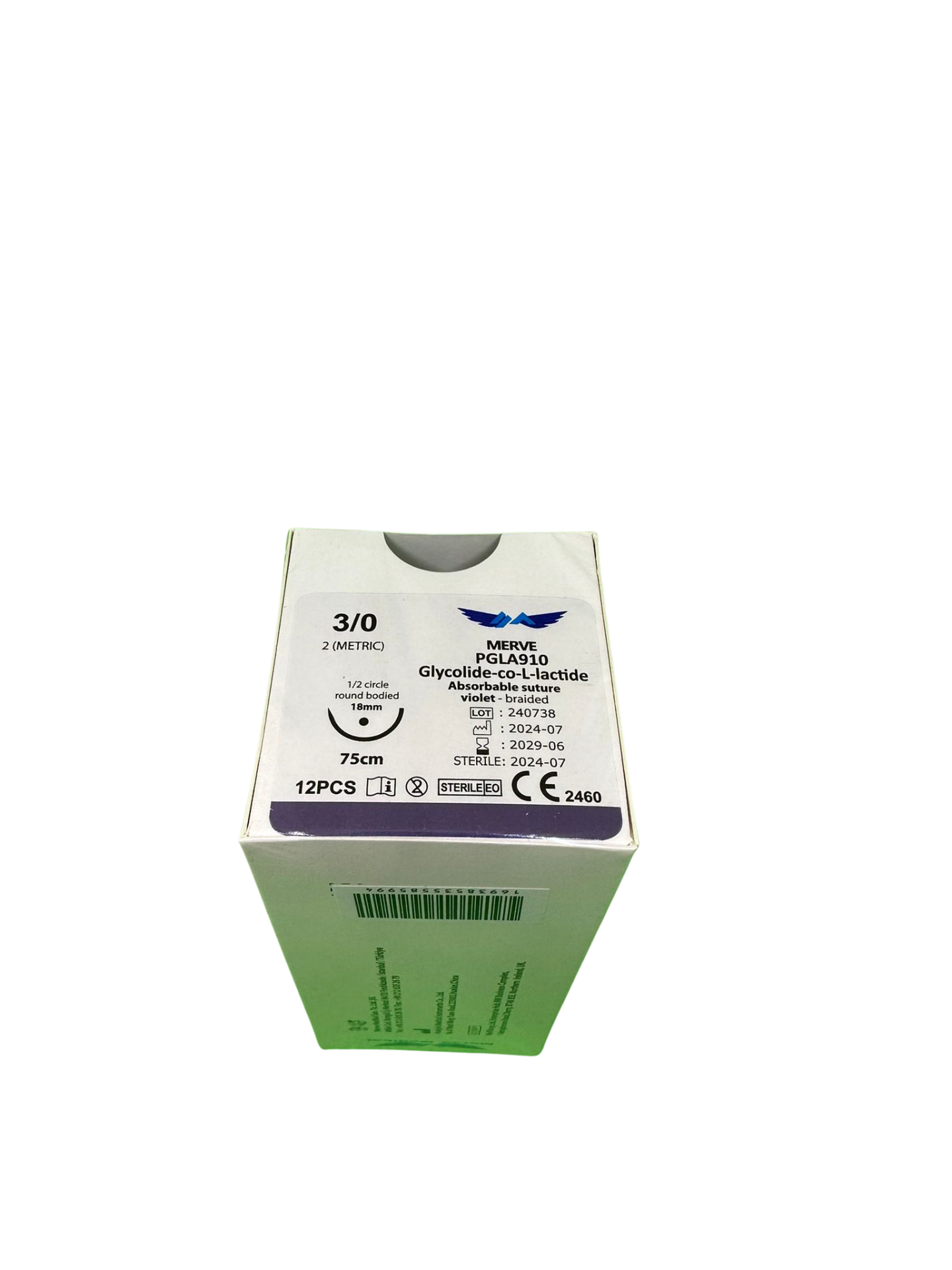 PGLA 3/0 Yuvarlak Cerrahi İplik