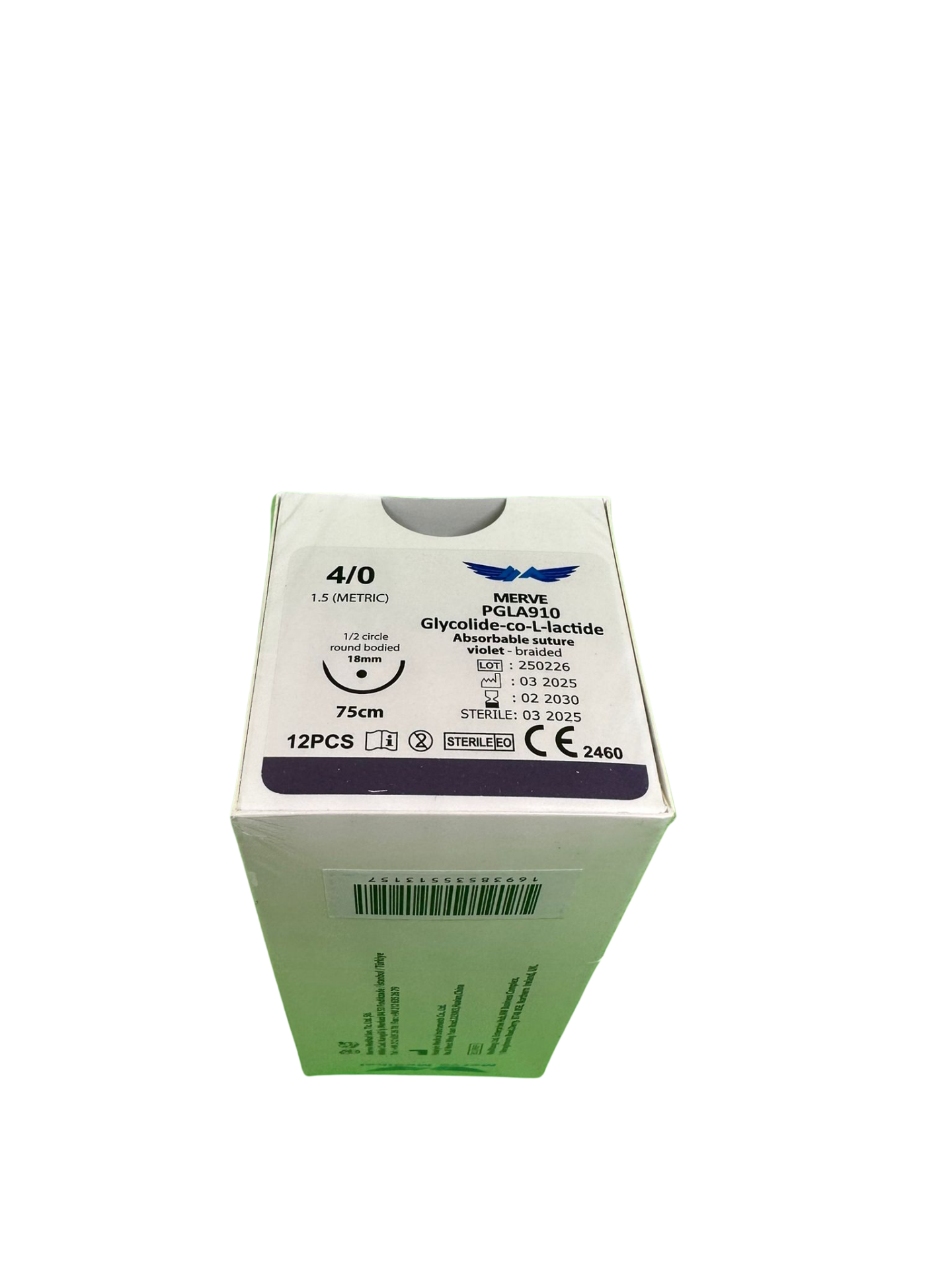 PGLA 4/0 Yuvarlak Cerrahi İplik