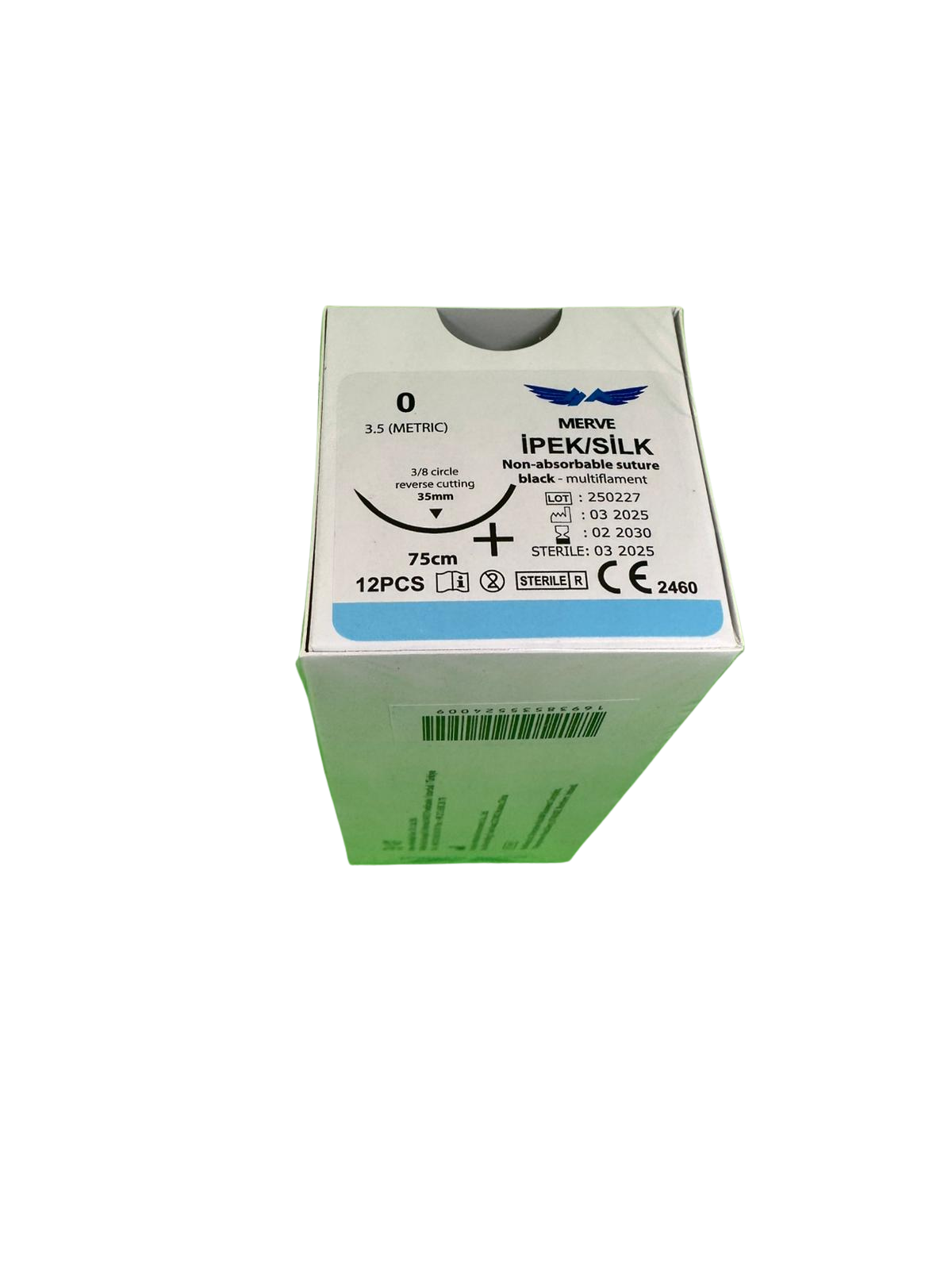 İpek 0 Keskin Cerrahi İplik