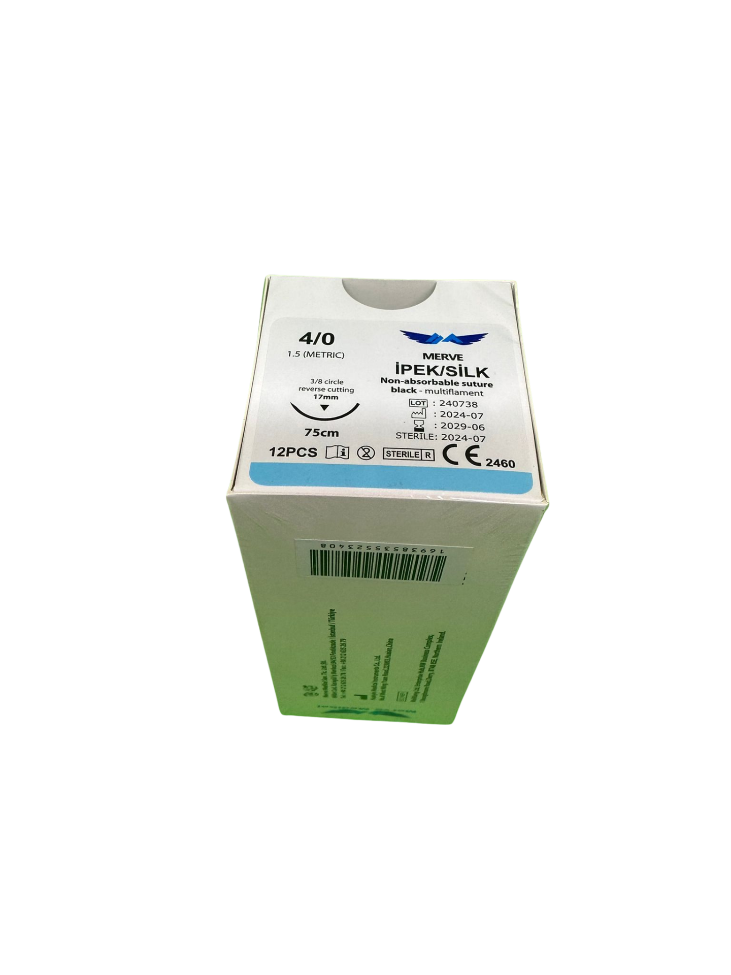 İpek 4/0 Keskin Cerrahi İplik