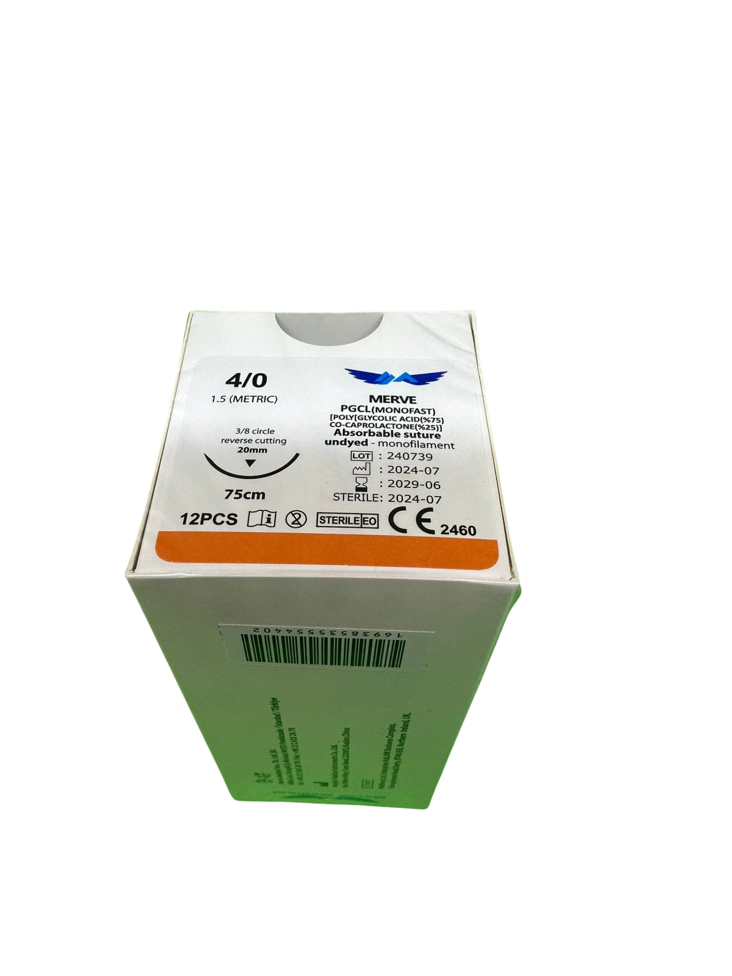 PGCL 4/0 Keskin Cerrahi İplik