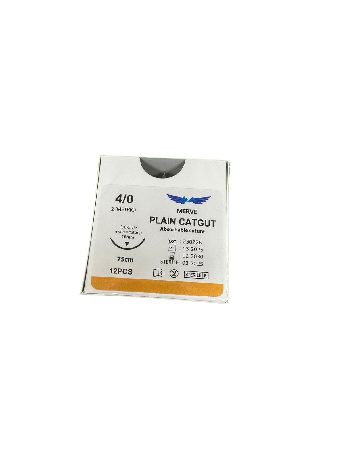 Plain Catgut 4/0 Keskin Cerrahi İplik