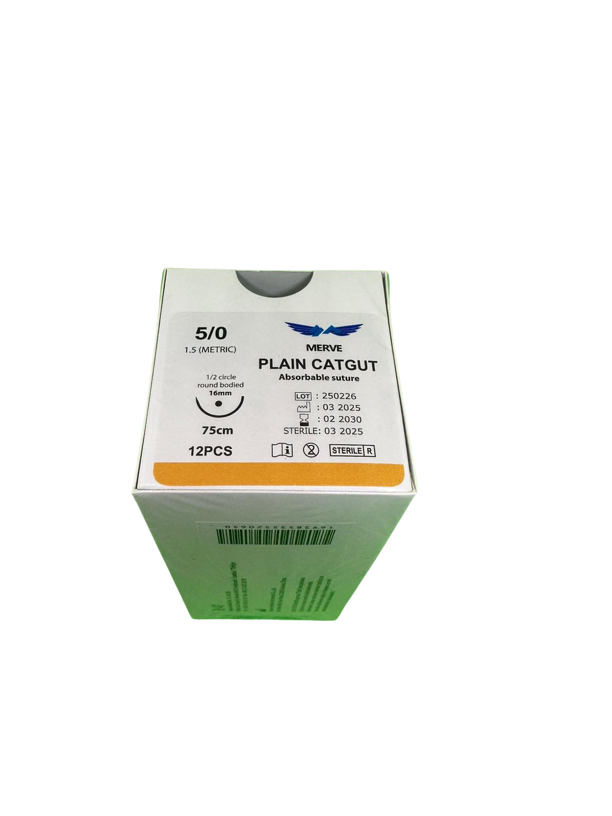 Plain Catgut 5/0 Yuvarlak Cerrahi İplik