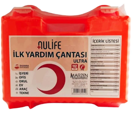Duvara Monte İlk Yardım Çantası İçi Dolu