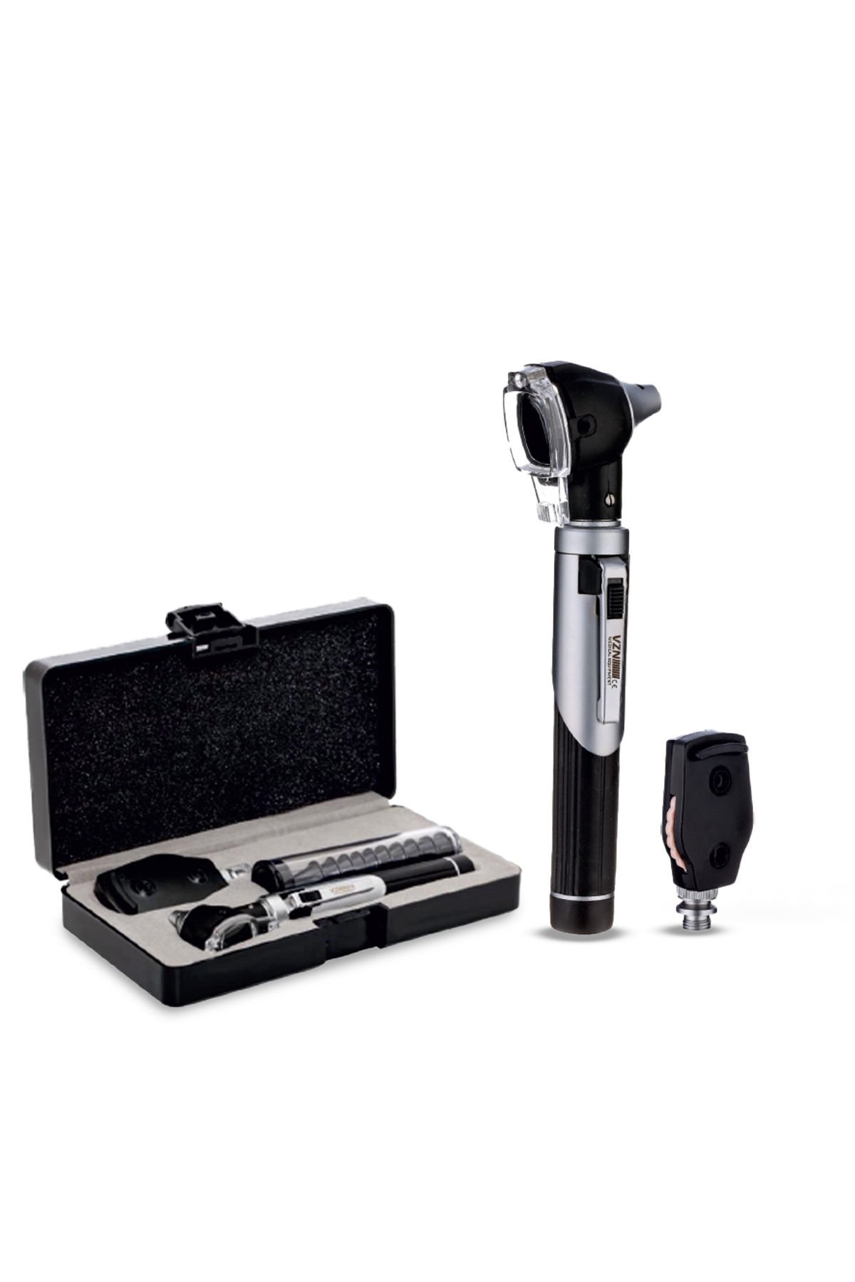 Fiber Otoskop Oftalmaskop Set