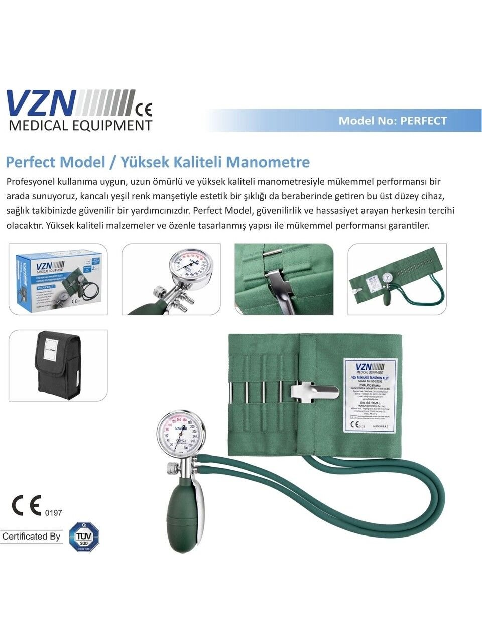 VZN PERFECT ANEROİD MEKANİKTANSİYON ALETİ HS-201B2